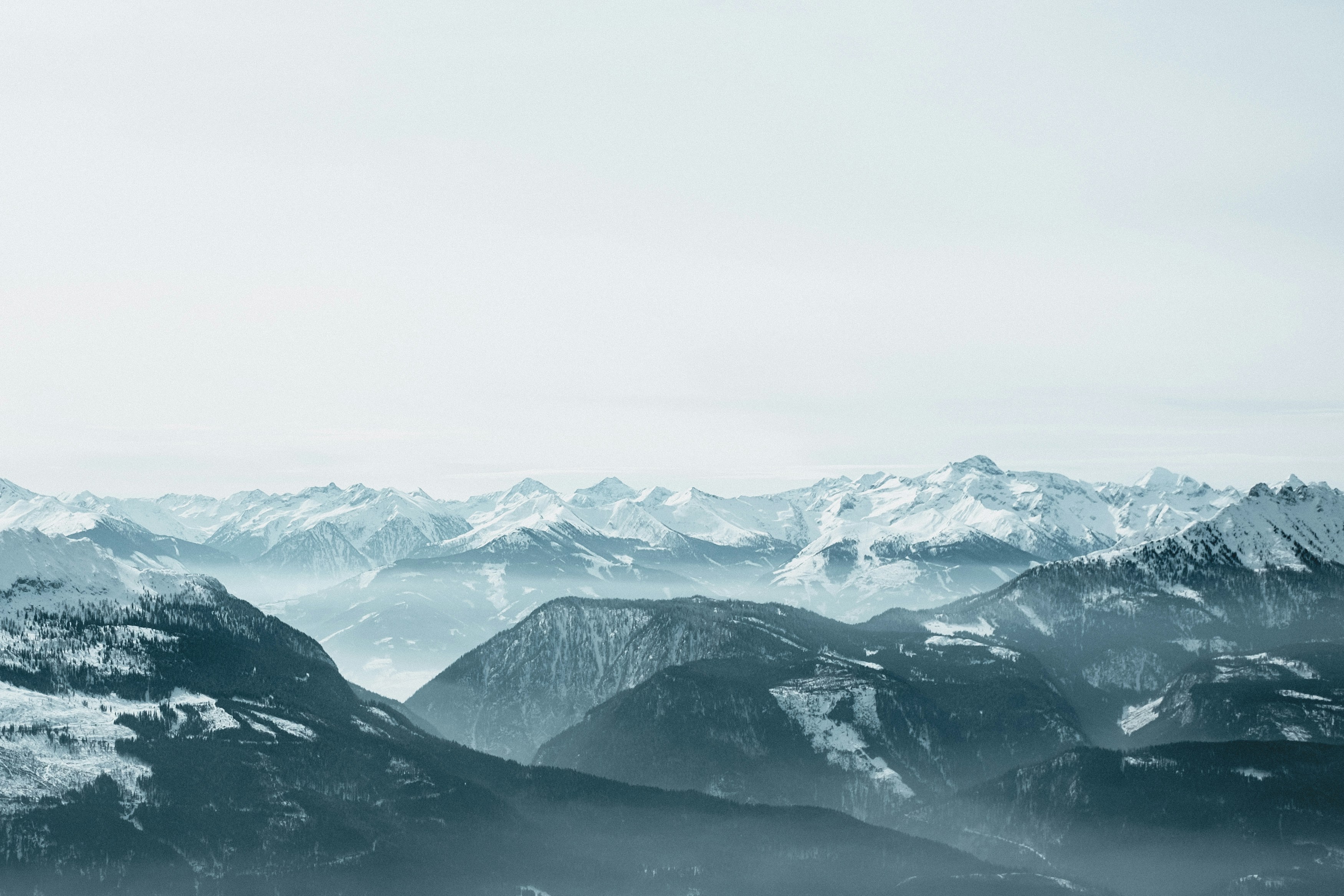 Austrian Alps at dusk